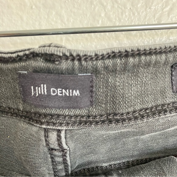 J Jill Charcoal Gray Authentic Fit Slim Ankle Jeans-18 - Picture 7 of 8